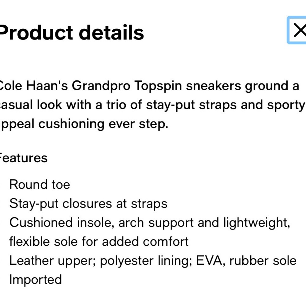 Cole Haan White and Silver Women’s Sneakers - Picture 6 of 6
